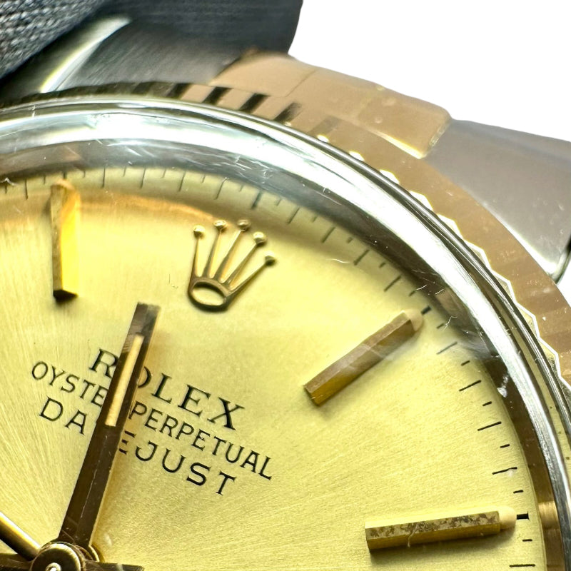 ロレックス ROLEX デイトジャスト 8番 シャンパンゴールド 16013 ゴールド ステンレススチール K18YG×SS 自動巻き メンズ 腕時計
