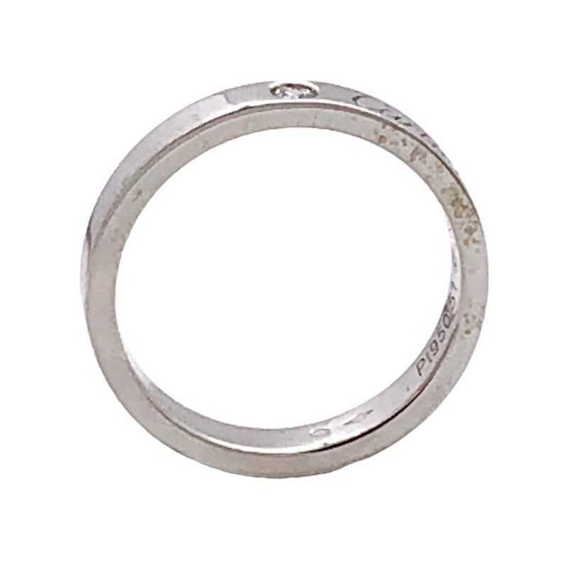 カルティエ エングレーブド　1Pダイヤリング#51 B4051351 Pt950プラチナ リング・指輪ユニセックス