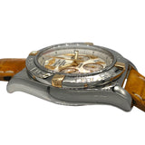 ブライトリング BREITLING クロノマット44 ビコロ B011G77WBD シルバー×ゴールド SS/K18YG/アリゲーターレザーベルト 自動巻き メンズ 腕時計