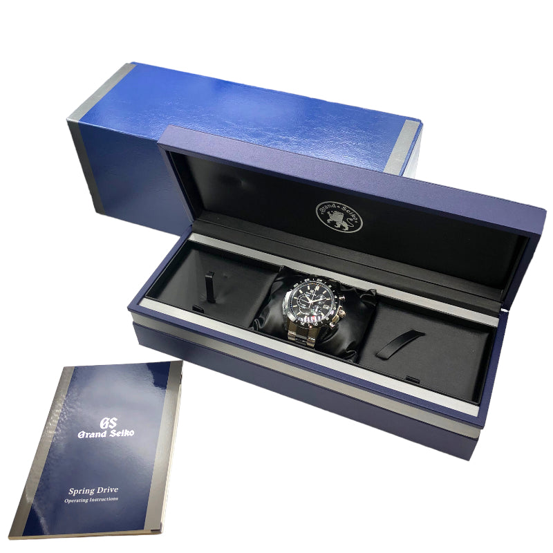 セイコー SEIKO マスターショップ専用モデル ブラックセラミックスコレクション スプリングドライブ クロノグラフ GMT SBGC223 ブラック セラミックス/ブライトチタン 自動巻き メンズ 腕時計