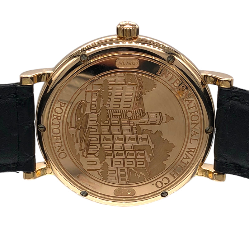 【116034】IWC インターナショナルウォッチカンパニー  IW356504 ポートフィノ シルバーダイヤル PG/レザー（クロコ） 自動巻き 保証書 当店オリジナルボックス 腕時計 時計 WATCH メンズ 男性 男 紳士