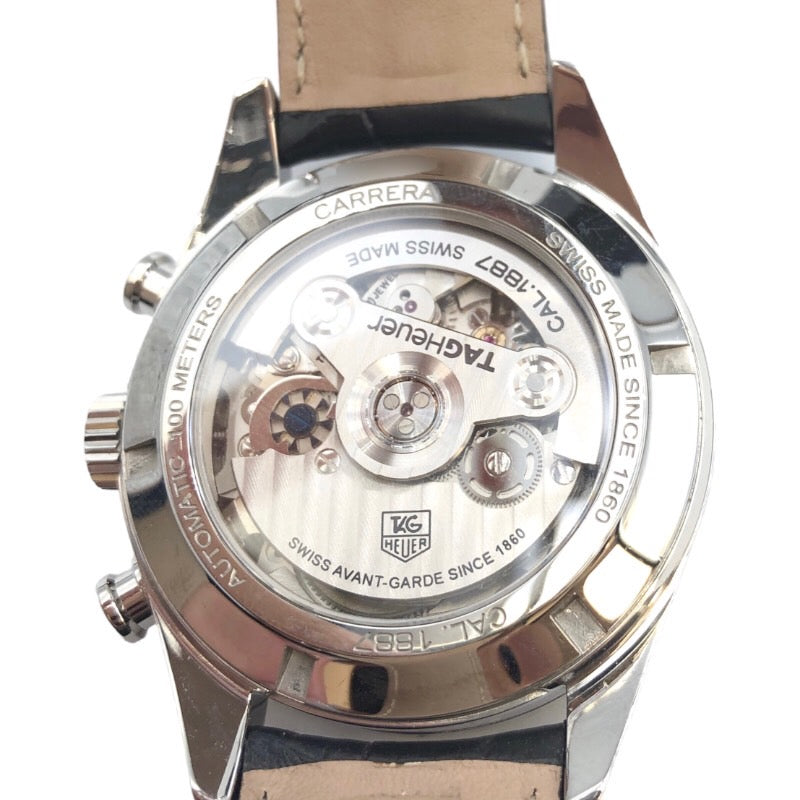 タグ・ホイヤー TAG HEUER カレラ クロノグラフ CAR2110 ステンレススチール 自動巻き メンズ 腕時計