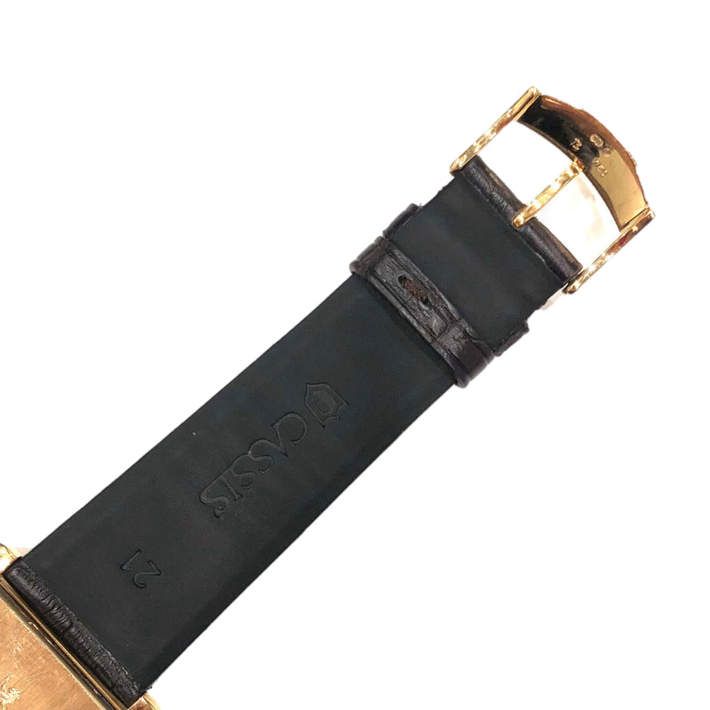 ピアジェ PIAGET エンペラードール P10043 ホワイト K18PG/社外ベルト 自動巻き メンズ 腕時計