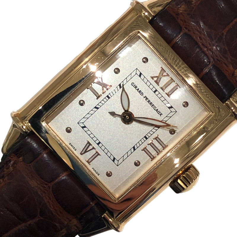 ジラール・ペルゴ GIRARD PERREGAUX ヴィンテージ1945 2573 ホワイト K18YG メンズ 腕時計