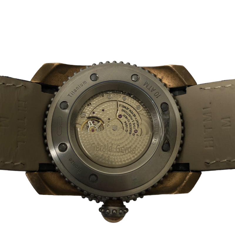 ブルガリ BVLGARI ジェフィカバイレトログラード GBS.Y.98 ブラック ブロンズ×チタン 自動巻き メンズ 腕時計