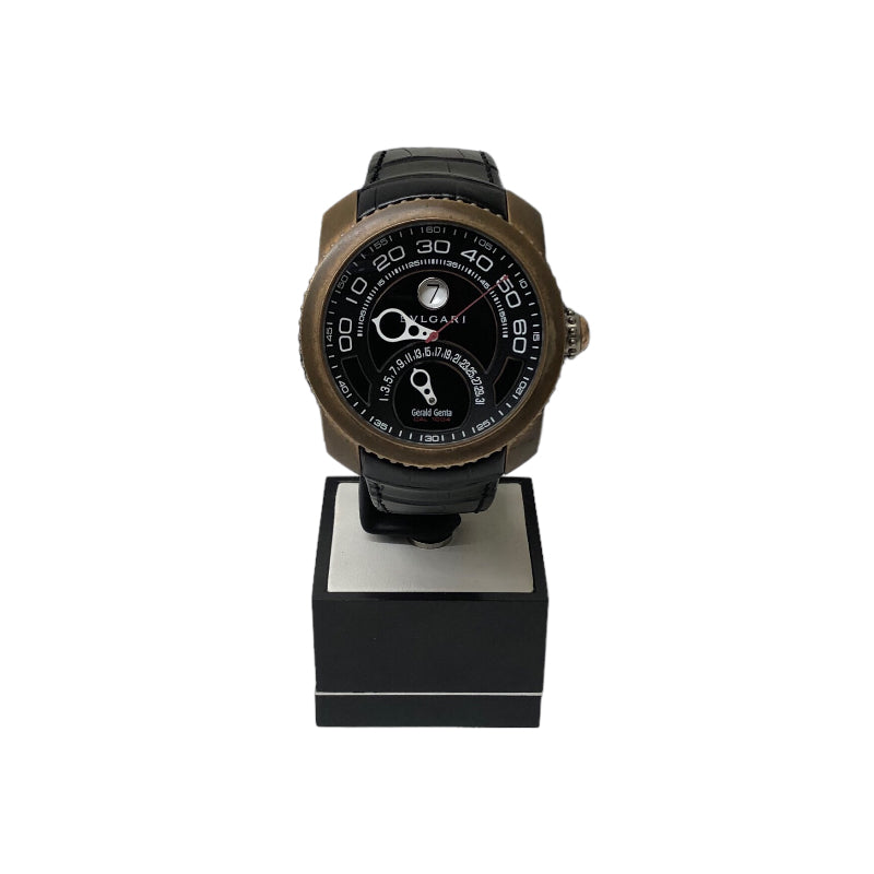 ブルガリ BVLGARI ジェフィカバイレトログラード GBS.Y.98 ブラック ブロンズ×チタン メンズ 腕時計