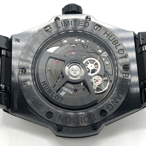 ウブロ HUBLOT ビッグバン　インテグレーテッド　タイムオンリー　オールブラック 456.CX.0140.CX ブラック セラミック 自動巻き メンズ 腕時計