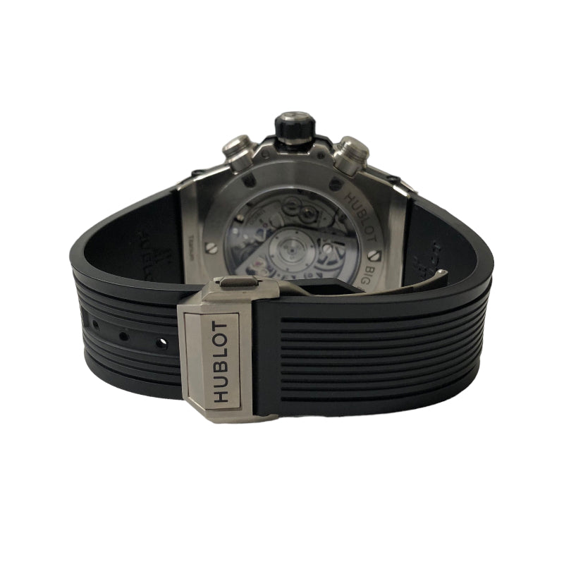 ウブロ HUBLOT ビッグバン ウニコ チタニウム ダイヤモンド 411.NX.1170.RX.1104 シルバー チタン/ベゼルダイヤ 自動巻き メンズ 腕時計