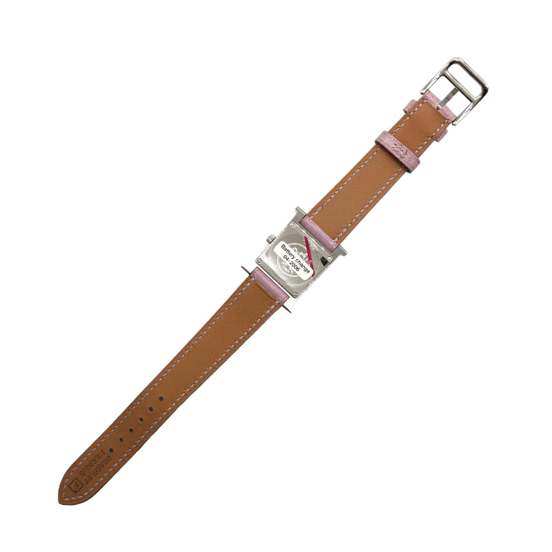 エルメス HERMES Hウォッチ HH1.210 ピンク SS クオーツ レディース 腕時計