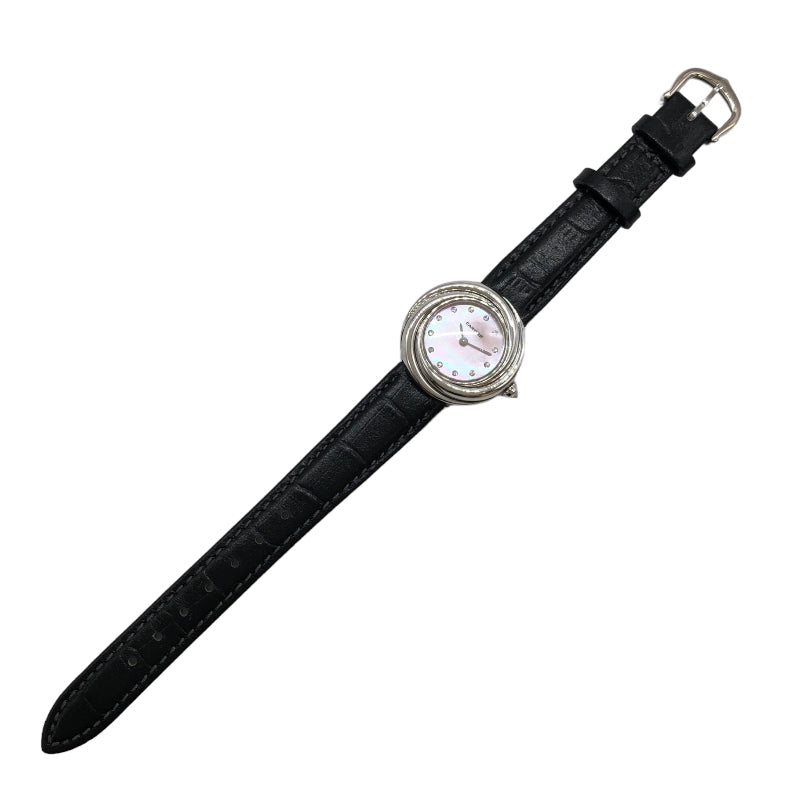 カルティエ Cartier トリニティ　ピンクシェル シルバー K18WG レディース 腕時計
