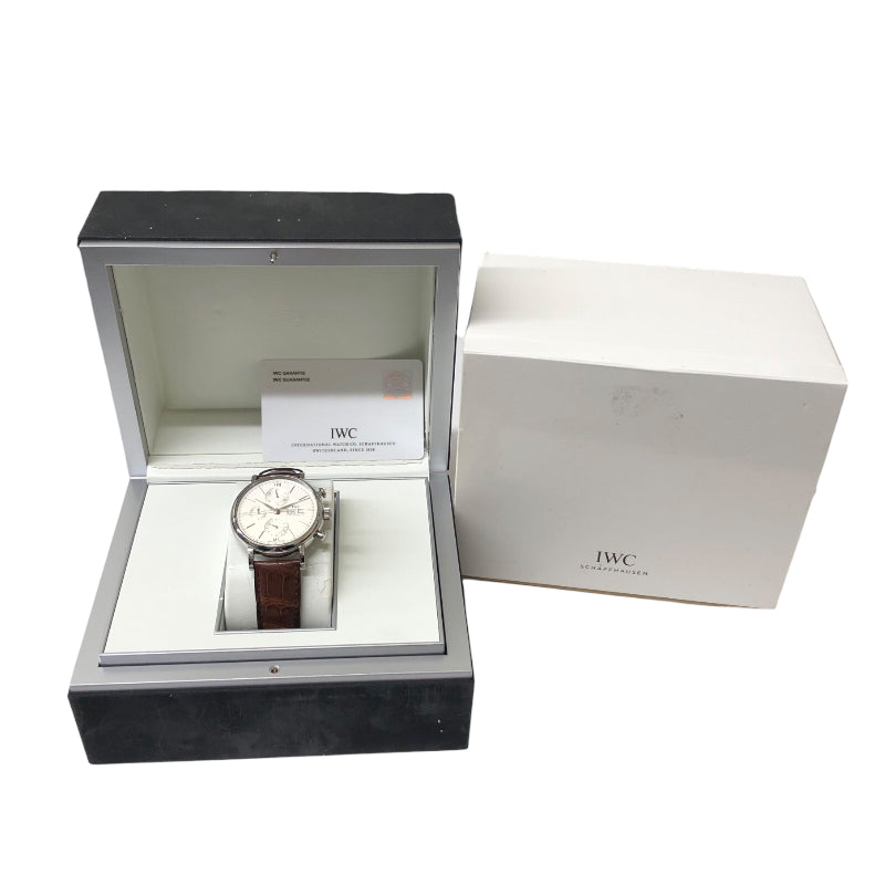 インターナショナルウォッチカンパニー IWC ポートフィノ クロノグラフ IW391007 シルバー ステンレススチール SS メンズ 腕時計