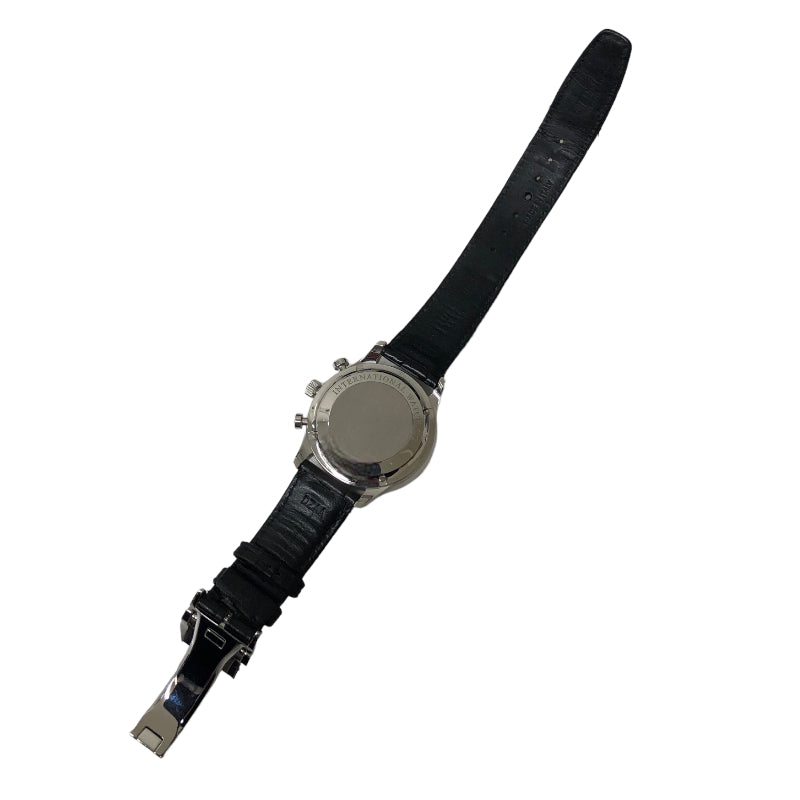 インターナショナルウォッチカンパニー IWC ポルトギーゼ クロノグラフ IW371491 ブルー ステンレススチール SS 自動巻き メンズ 腕時計