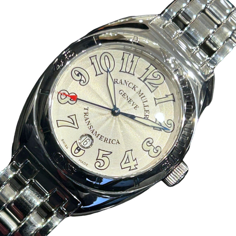 フランク・ミュラー FRANCK MULLER トランスアメリカ センターセコンド 2000SCP ステンレススチール 自動巻き メンズ 腕時計