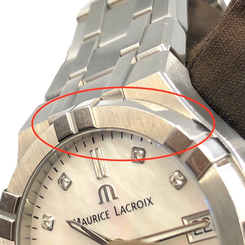 モーリス・ラクロア MAURICE LACROIX アイコン　ホワイトシェル AI6006 ステンレススチール レディース 腕時計