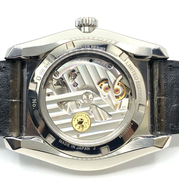 セイコー SEIKO Grand Seiko　グランドセイコー　スプリングドライブ 特選会限定モデル世界20本限定 SBGA411 ブラウン チタン×レザー（クロコダイル） 自動巻き メンズ 腕時計