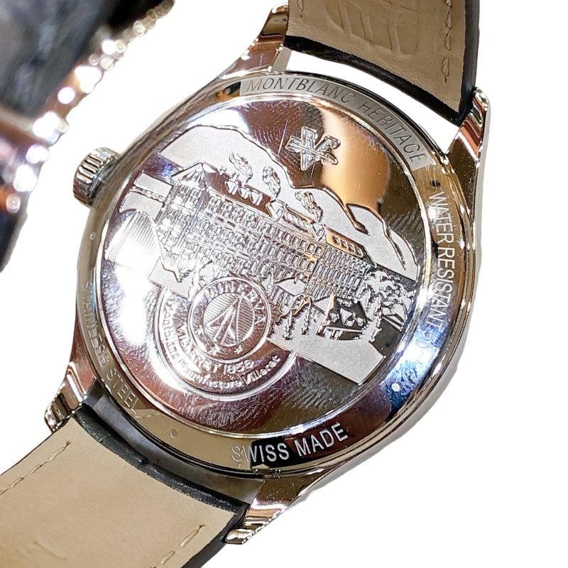 モンブラン MONT BLANC ヘリテイジ　GMT 119948 ステンレススチール メンズ 腕時計