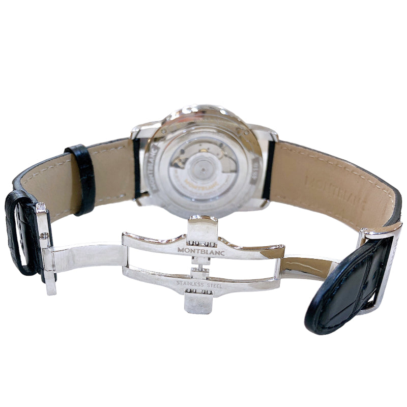 モンブラン MONT BLANC デュアルタイム 114857 ステンレススチール メンズ 腕時計