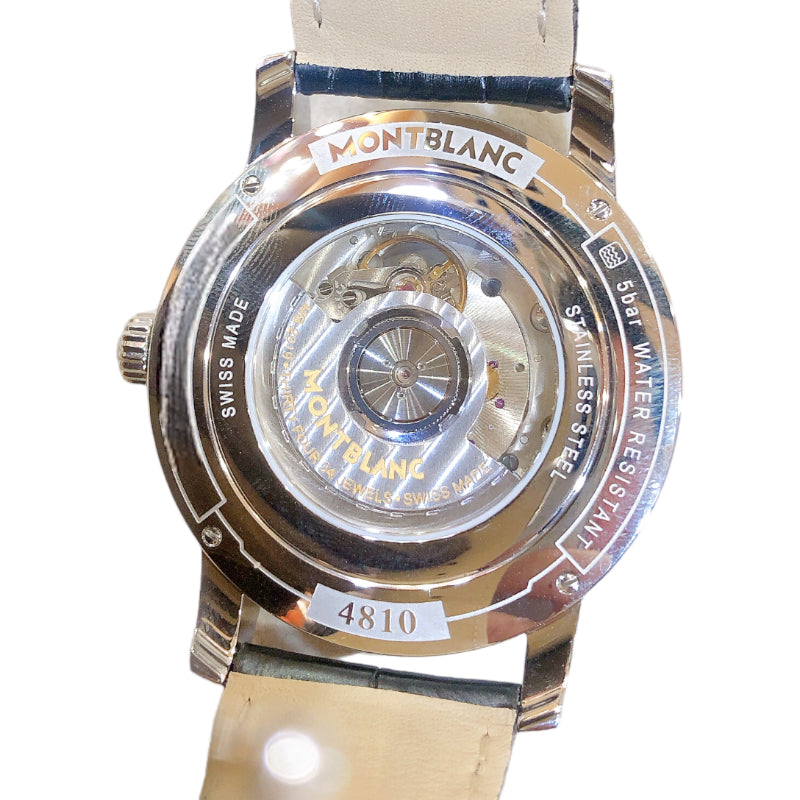 モンブラン MONT BLANC デュアルタイム 114857 ステンレススチール メンズ 腕時計