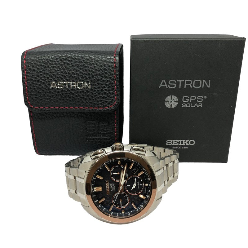 セイコー SEIKO アストロン 50周年記念モデル 世界200本限定 SBXC035 ブラック チタン/セラミック ソーラー メンズ 腕時計