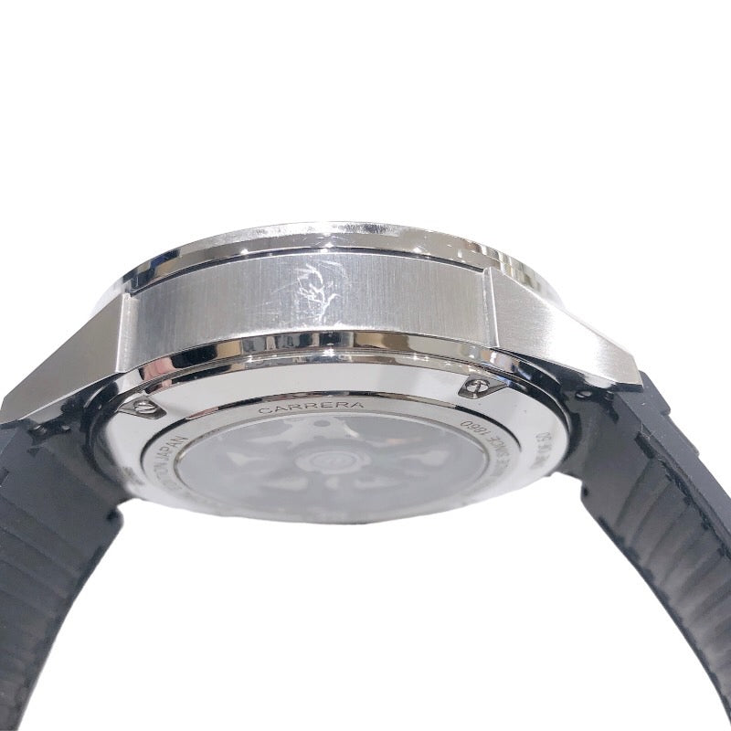 タグ・ホイヤー TAG HEUER カレラ　キャリバーホイヤー02　クロノグラフ　日本50本限定 CBG2A12.FC6450 ステンレススチール ラバー 自動巻き メンズ 腕時計