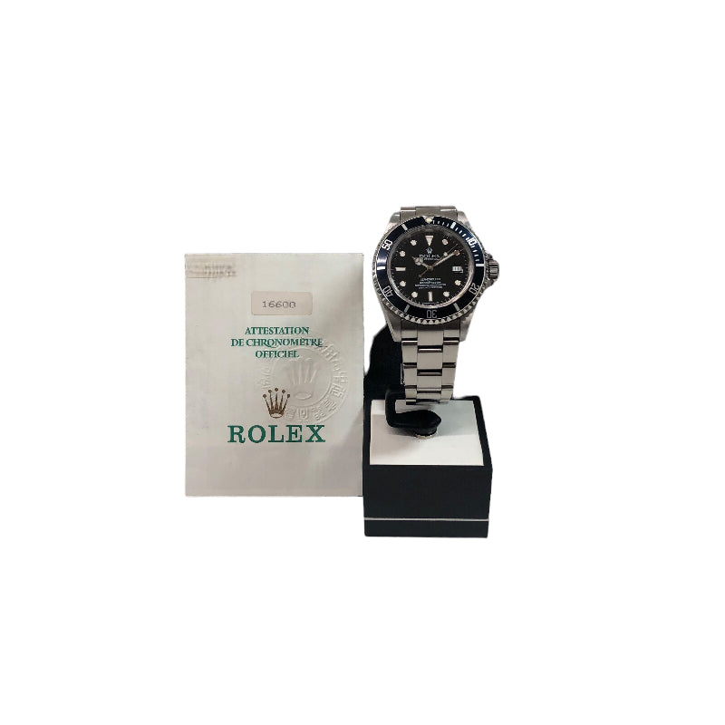 ロレックス ROLEX シードゥエラー　U番 16600 黒文字盤 ステンレス メンズ 腕時計