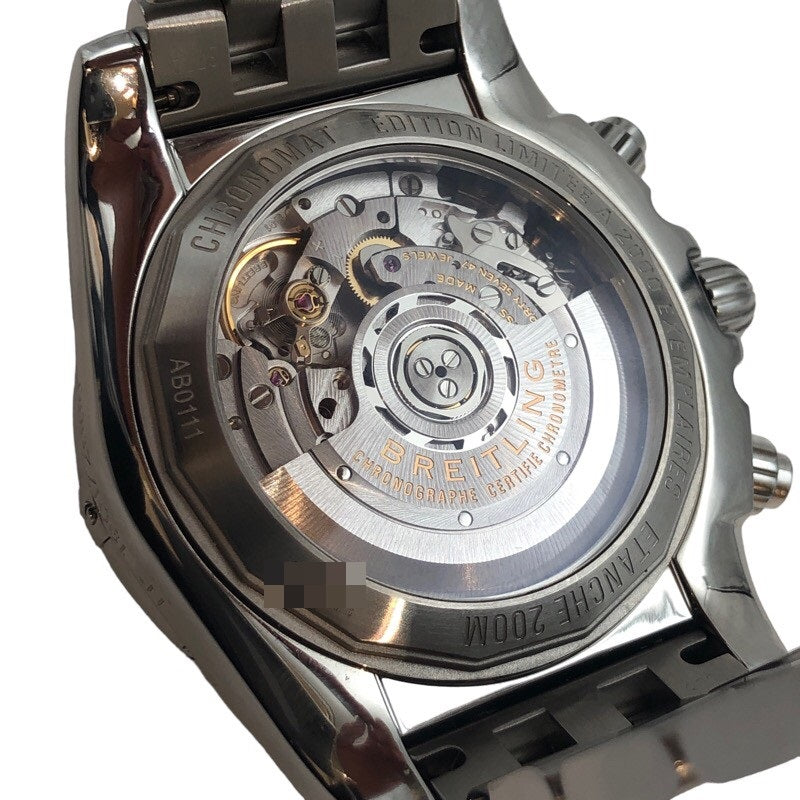 ブライトリング BREITLING クロノマット B01 44ｍｍ　世界限定2000本限定 AB0111 ブラック  ステンレススチール 自動巻き メンズ 腕時計