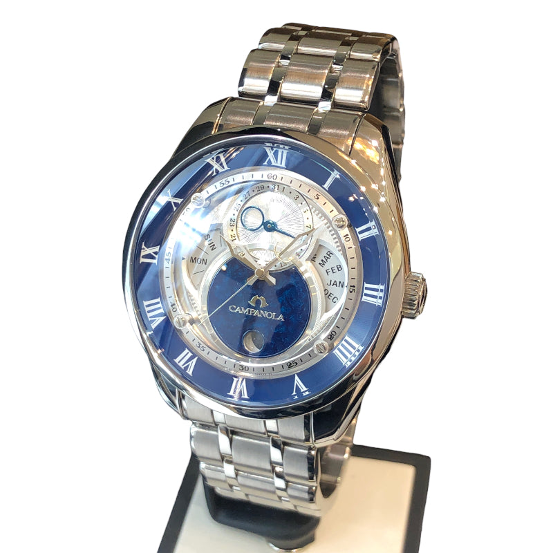 シチズン CITIZEN CAMPANOLA（カンパノラ）　紺瑠璃 BU0020-54A シルバー、ブルー ステンレススチール メンズ 腕時計