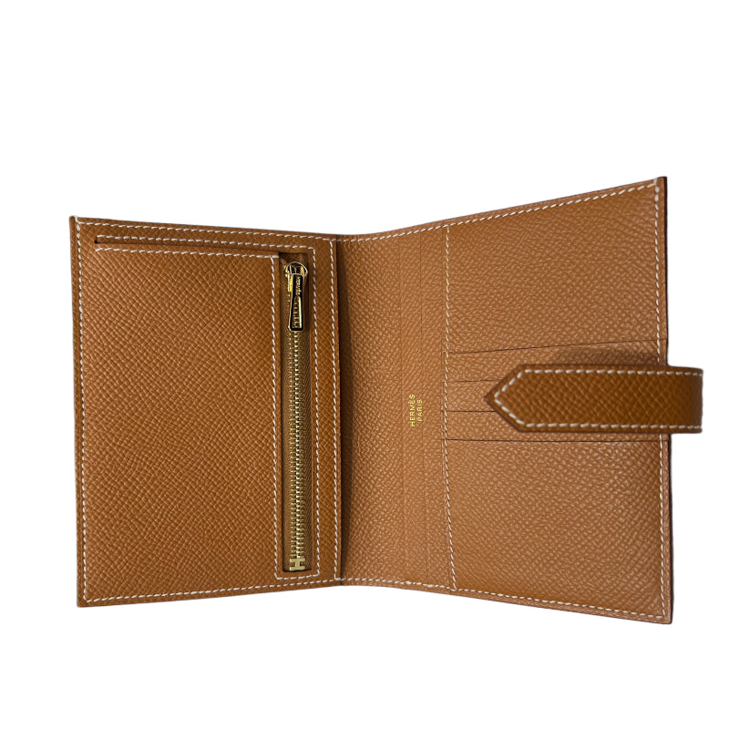 エルメス  二つ折り財布  ベアンコンパクト  Y刻印(2020年製)ベルト金具内側