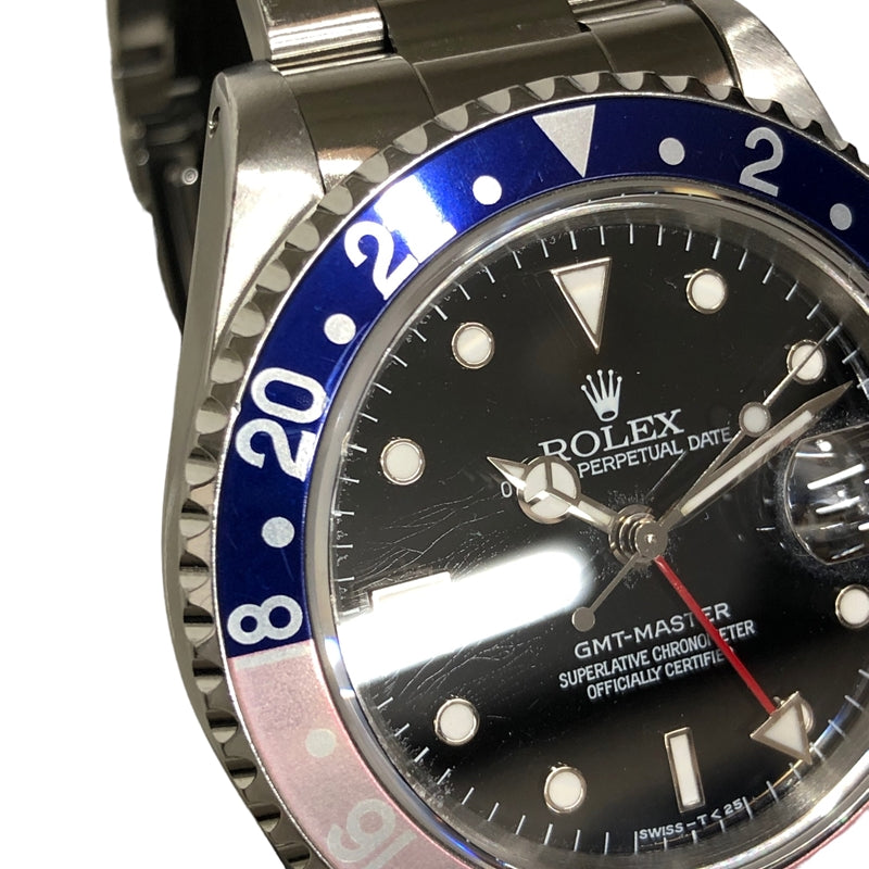 ロレックス ROLEX GMTマスター W番台 16700 SS 自動巻き メンズ 腕時計