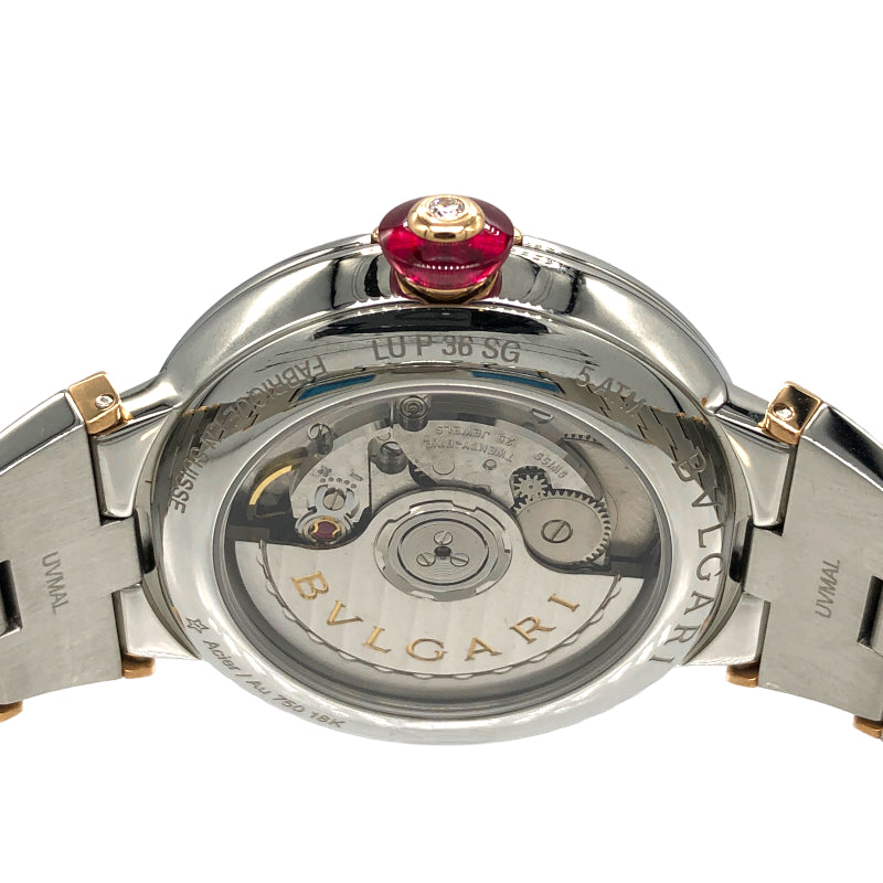 ブルガリ BVLGARI ルチェア LU36C6SSPGD シルバー×ゴールド SS/K18PG 自動巻き ユニセックス 腕時計