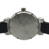 ルイ・ヴィトン LOUIS VUITTON タンブール デイト Q1212 シルバー×シャンパンゴールド SS/革ベルト クオーツ レディース 腕時計