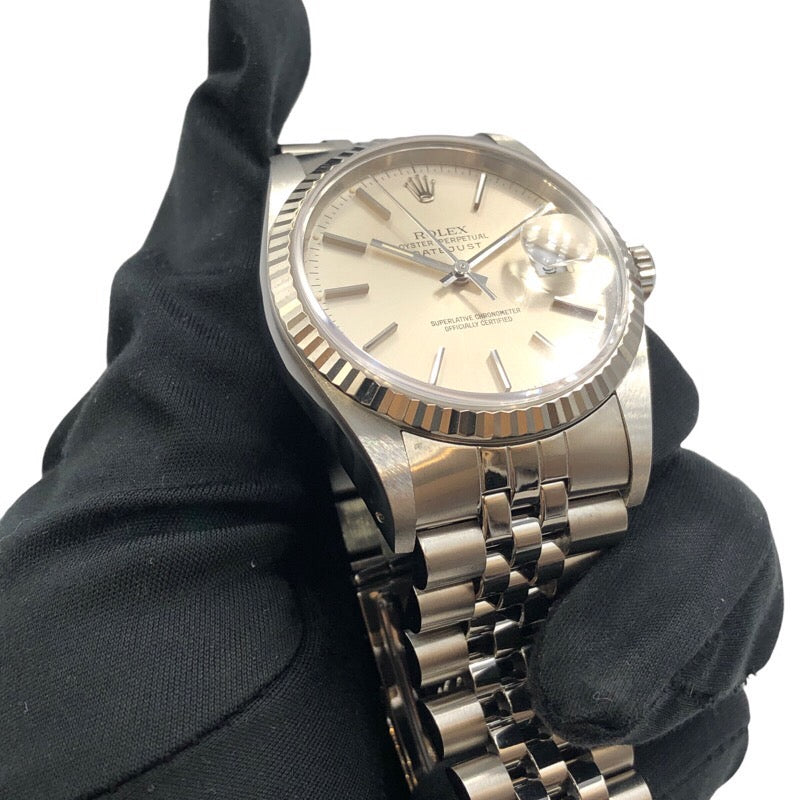 ロレックス ROLEX デイトジャスト 16234 シルバー K18WG/SS 自動巻き メンズ 腕時計