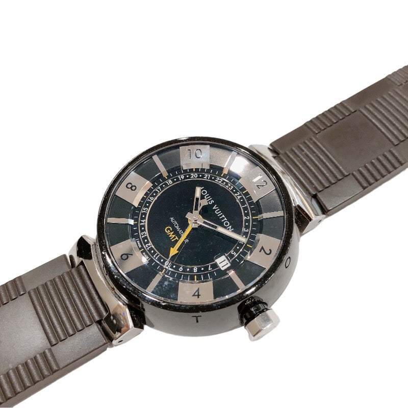 ルイヴィトン 腕時計 タンブール インブラック GMT Q113K