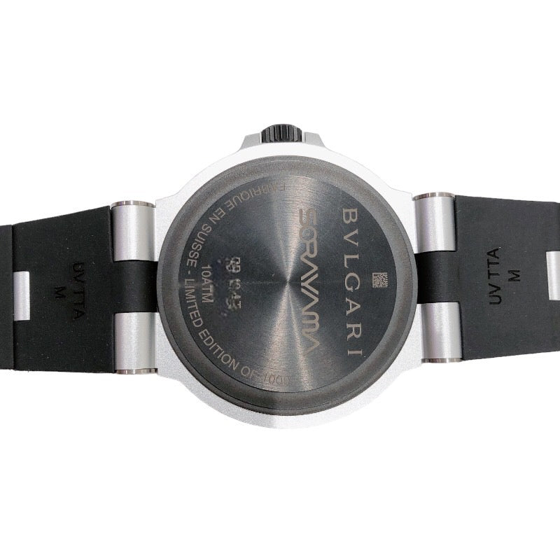 ブルガリ BVLGARI アルミニウム 空山基 LIMITED　限定1000本 BB40AT シルバー アルミニウム/ラバー 自動巻き メンズ 腕時計