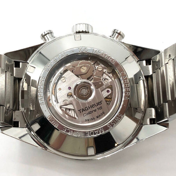 タグ・ホイヤー TAG HEUER カレラ　キャリバー16　クロノグラフ CV2A1AB ブラック SSステンレススチール 自動巻き メンズ 腕時計