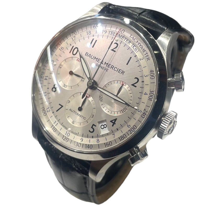 ボーム＆メルシェ BAUME & MERCIER ケープランド クロノグラフ M0A10063 シルバー ステンレススチール 自動巻き メンズ 腕時計