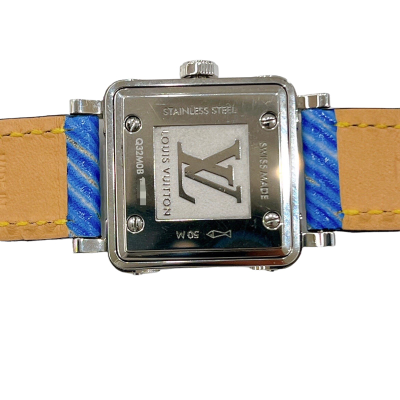 ルイ・ヴィトン LOUIS VUITTON アンプリーズPM Q32M0B ステンレススチール エピレザー クオーツ レディース 腕時計