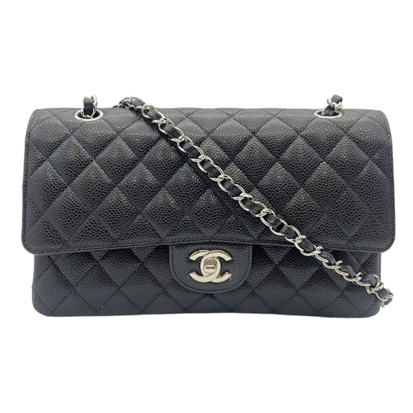 シャネル CHANEL マトラッセ25 A01112 ブラック シルバー金具 