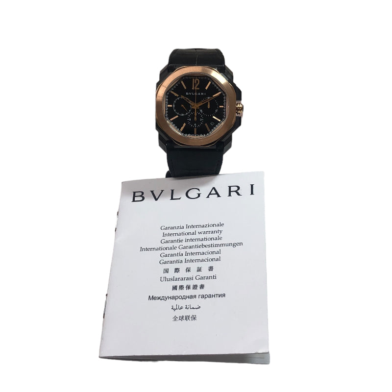 ブルガリ BVLGARI BGOP41SGCH ブラック メンズ 腕時計