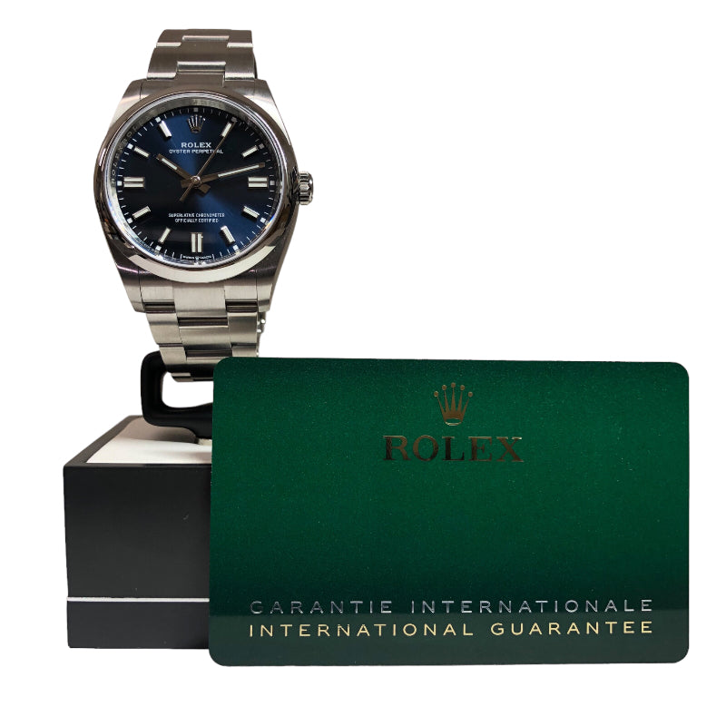 ロレックス ROLEX オイスタ―パーペチュアル36 126000 ブルー文字盤 ステンレススチール SS メンズ 腕時計