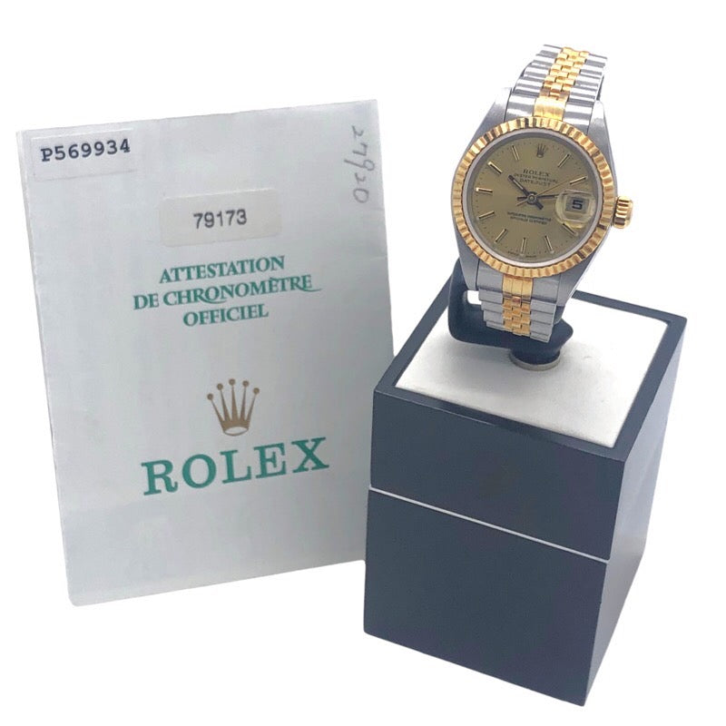 ロレックス ROLEX デイトジャスト 79173 K18/SS レディース 腕時計