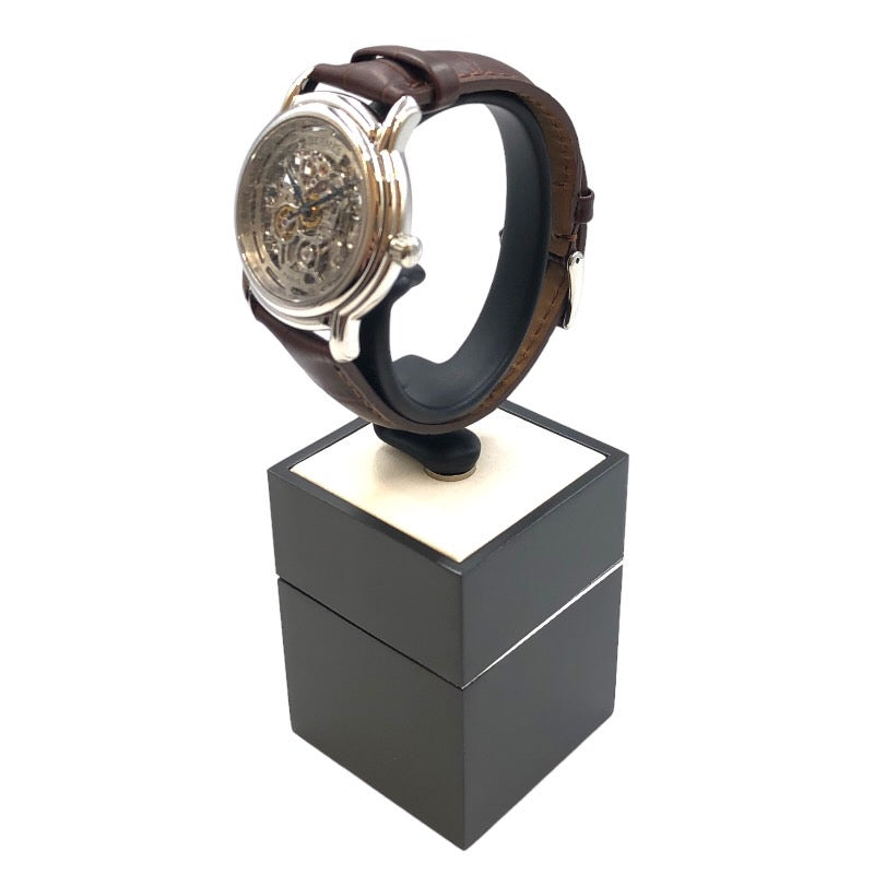 エルメス HERMES セザム SM1.710 スケルトン SS/社外ベルト メンズ 腕時計