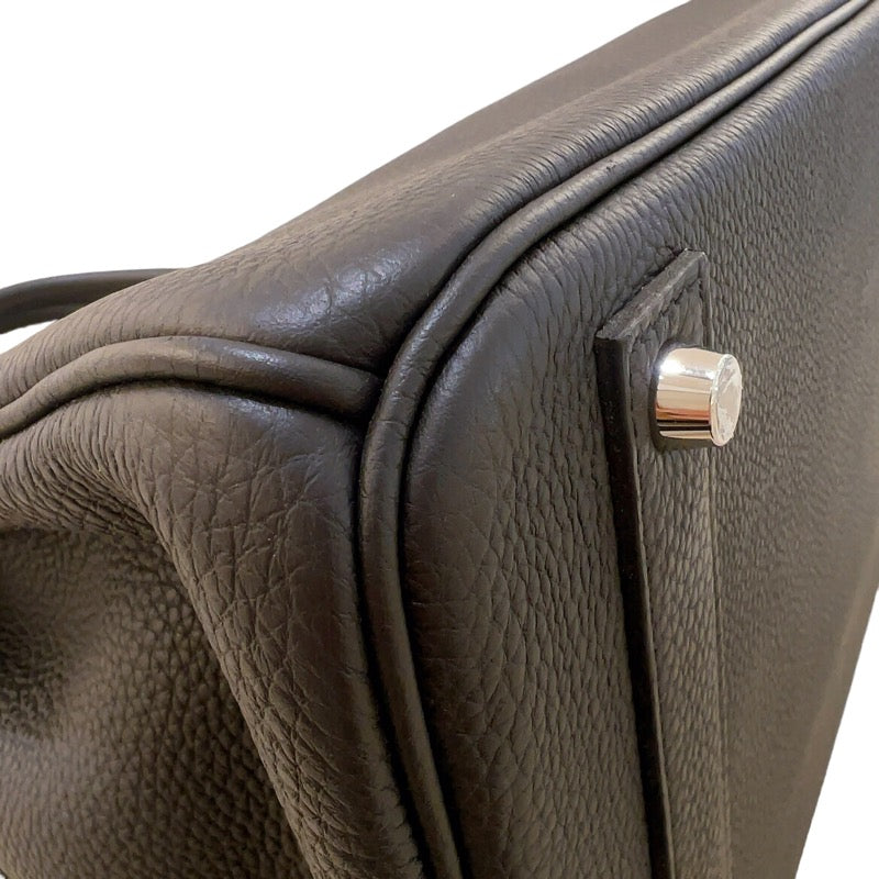 エルメス HERMES バーキン40 B刻　(2023年製) ブラック　シルバー金具 トゴ メンズ ハンドバッグ