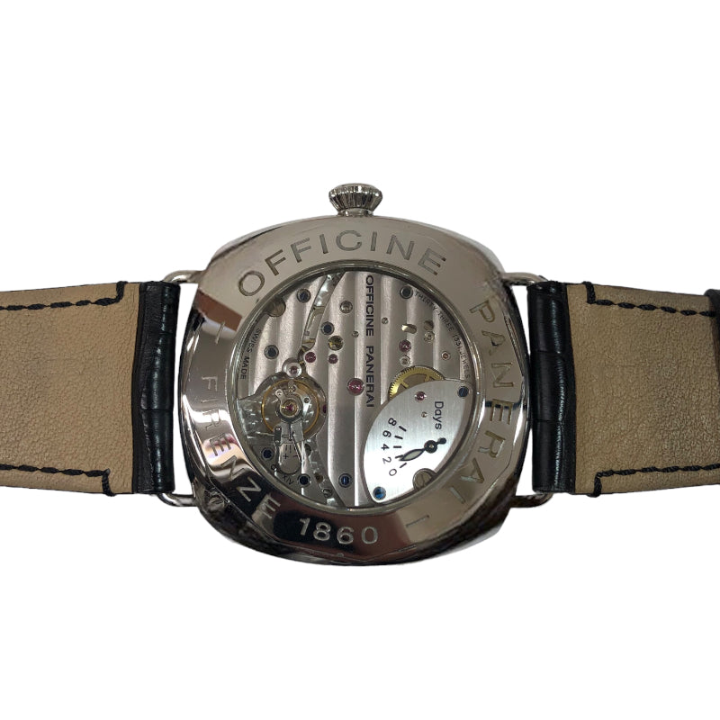 パネライ PANERAI ラジオミール　8デイズ PAM00190 黒文字盤 ステンレススチール SS メンズ 腕時計