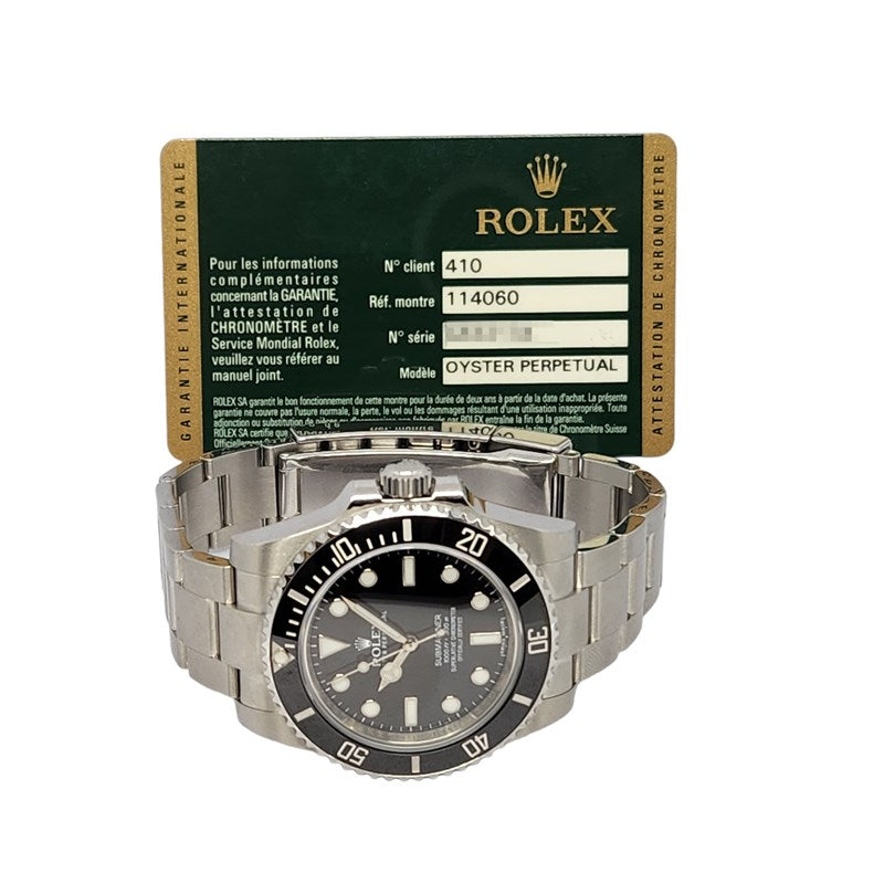 ロレックス ROLEX サブマリーナ ノンデイト G番 114060 ブラック