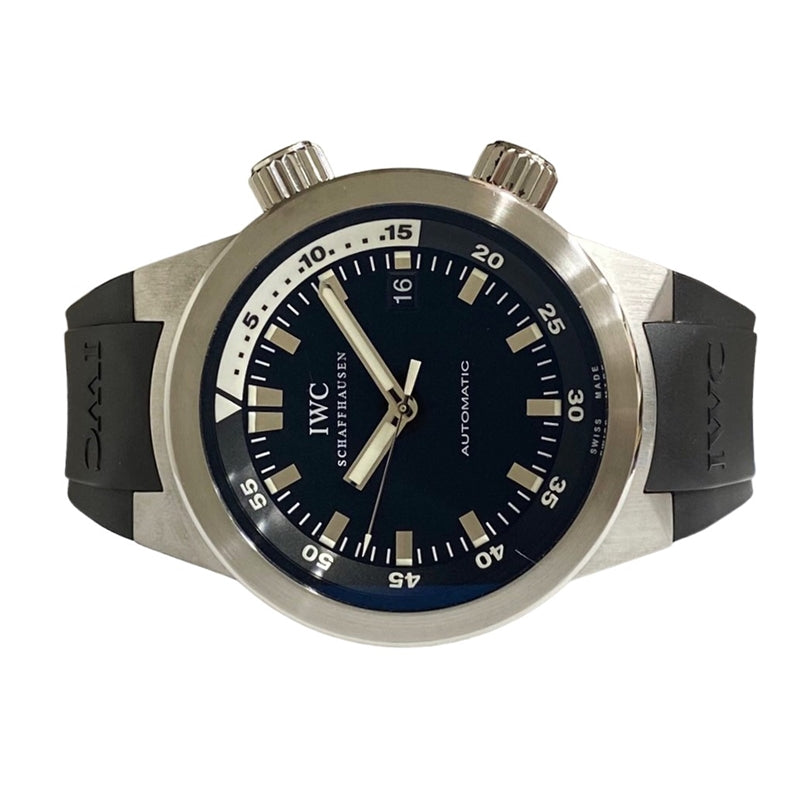 インターナショナルウォッチカンパニー IWC アクアタイマー IW354807 ブラック SS/純正ベルト/純正尾錠 メンズ 腕時計