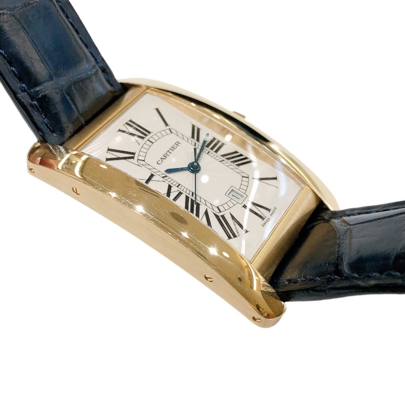 カルティエ Cartier タンクアメリカンXL W2603156 ゴールド K18ゴールド K18YG メンズ 腕時計