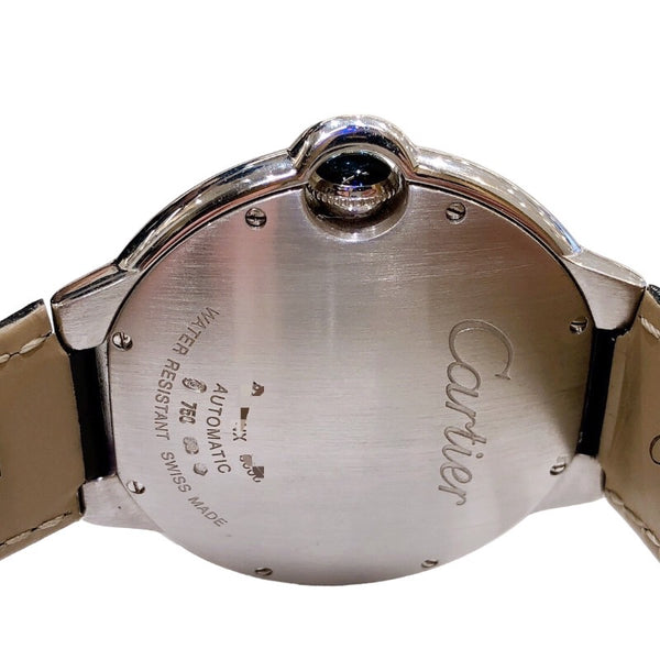 カルティエ Cartier バロンブルーLM W6901351 シルバー K18ホワイトゴールド 自動巻き メンズ 腕時計