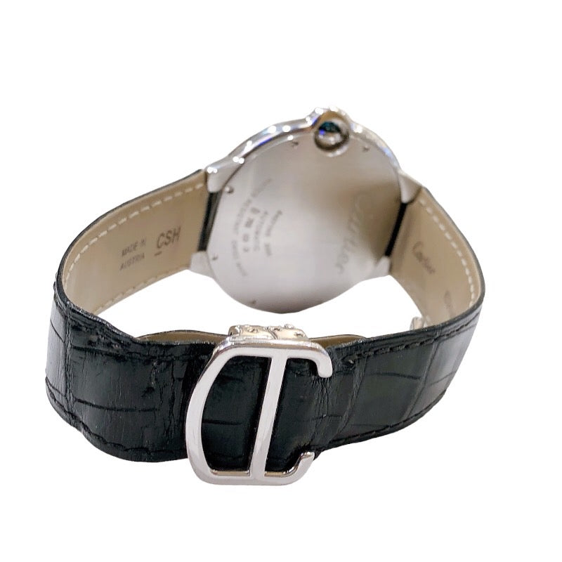 カルティエ Cartier バロンブルーLM W6901351 シルバー K18ホワイトゴールド 自動巻き メンズ 腕時計 |  中古ブランドリユースショップ OKURA(おお蔵)
