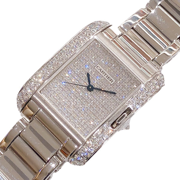 カルティエ Cartier タンク　アングレーズLM WT100011 K18WG 自動巻き レディース 腕時計